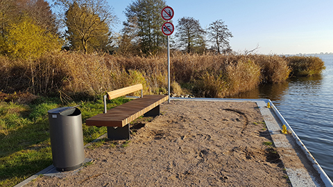 Parkbank Lala auf Usedom