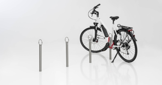 Anschließpubkt einfacher Fahrradständer aus Edelstahl Punto von Runge