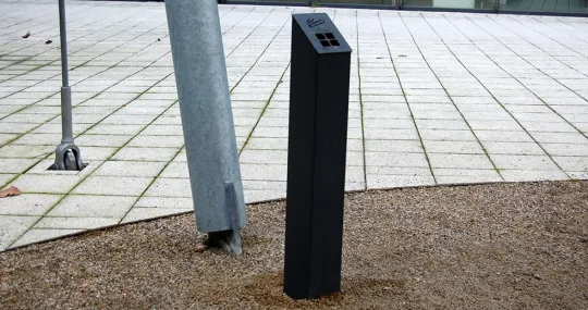 Standascher Smoky zusätzlich Schwarz lackiert