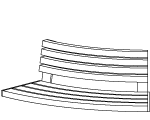 Auflage Binga radial Rückenlehne