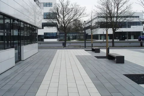 Hockerbank Weila und Ascher Smoky von Runge an der Hochschule Kleve