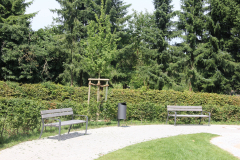 Abfallbehälter Frog und Parkbank Calma