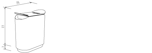Doppelbehälter Frog XL mit Ascher