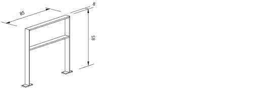Fahrradständer Ekkiflex mit Knieholm
