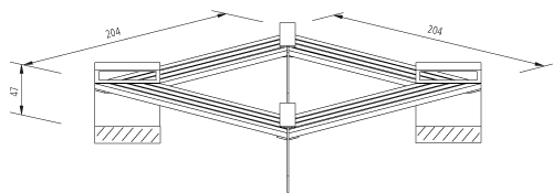 Vieleckbank Binga mit Armlehne von Runge